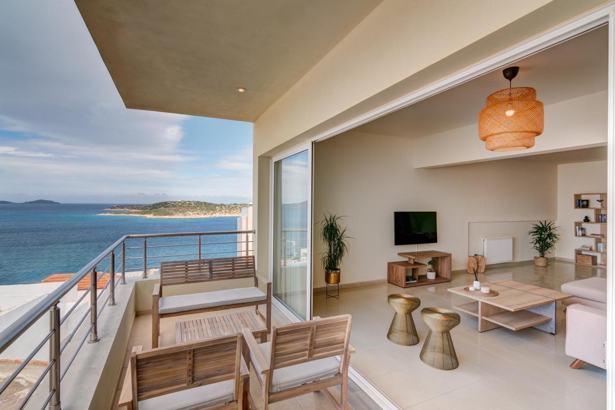 Oikies Luxury Apartments With Private Free Parking Area Ayos Nikolaos Dış mekan fotoğraf